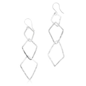 Cascade Earrings on White Background