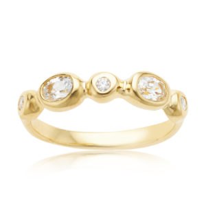 Jennifer Ring with Sapphire and Diamond