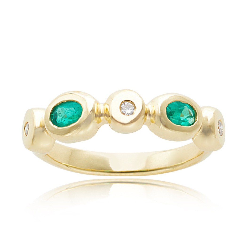Jennifer Ring with Tsavorite and Diamond